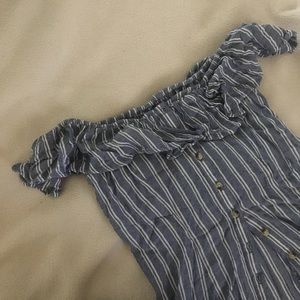 AE off-the-shoulder flowy dress